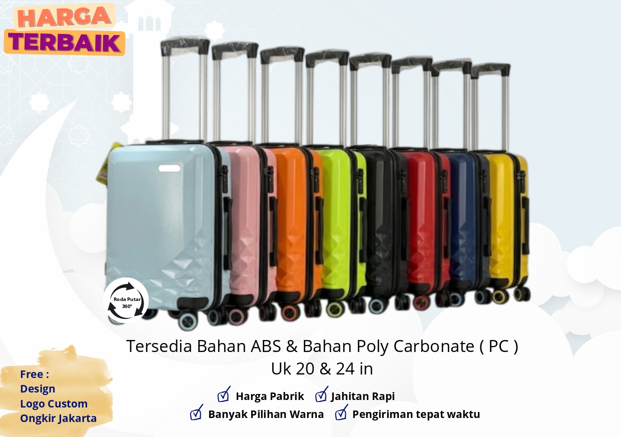 Koper ABS Diamond One Color — tampilan sudut